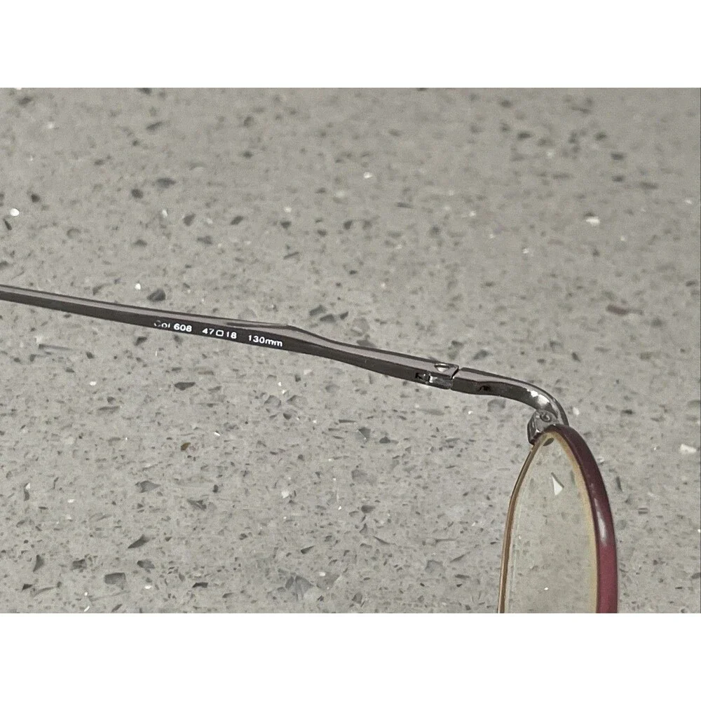Covergirl Eyeglasses Frames ONLY CG303 47-18-130 red oval full rim Col 608